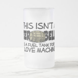 Taza De Cristal Esmerilado Mug de Belly de cerveza - elegir estilo y color