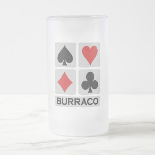 Taza De Cristal Esmerilado Mug de Burraco - elegir estilo y color