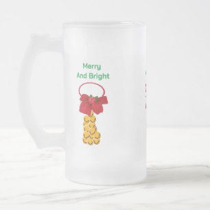 Taza De Cristal Esmerilado Mug De Cereza Y Brillo De Escarcha