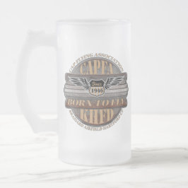 Taza De Cristal Esmerilado Mug de cerveza CAPFA
