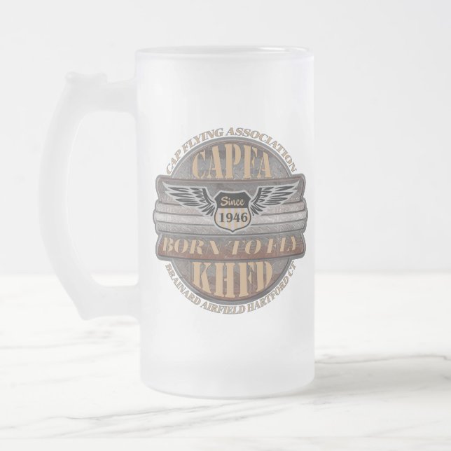 Taza De Cristal Esmerilado Mug de cerveza CAPFA (Izquierda)