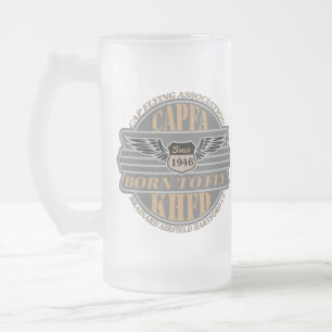 Taza De Cristal Esmerilado Mug de cerveza CAPFA