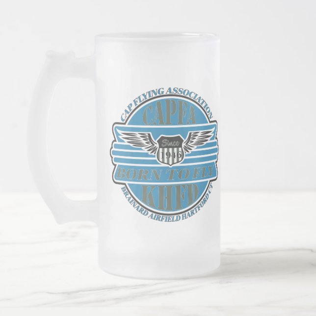 Taza De Cristal Esmerilado Mug de cerveza CAPFA (Izquierda)