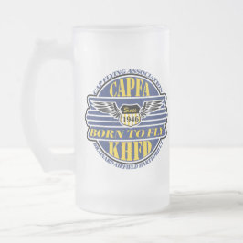 Taza De Cristal Esmerilado Mug de cerveza CAPFA