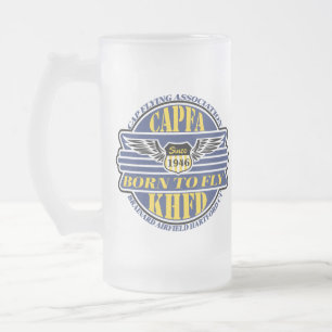 Taza De Cristal Esmerilado Mug de cerveza CAPFA
