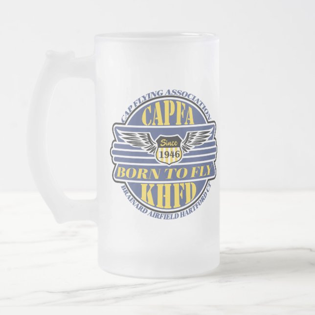 Taza De Cristal Esmerilado Mug de cerveza CAPFA (Izquierda)
