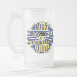 Taza De Cristal Esmerilado Mug de cerveza CAPFA