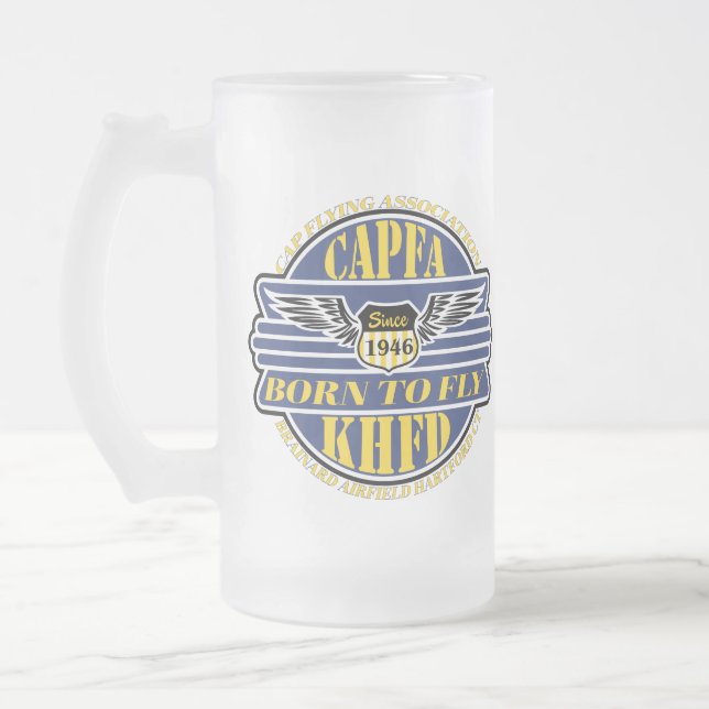 Taza De Cristal Esmerilado Mug de cerveza CAPFA (Izquierda)