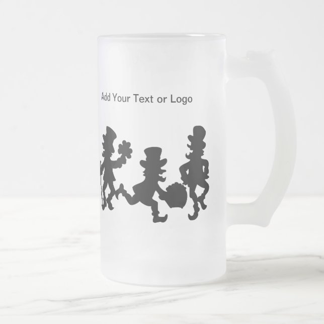 Taza De Cristal Esmerilado Mug de cerveza de bendición irlandesa - SRF (Derecha)