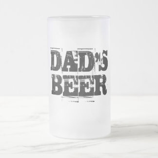 Taza De Cristal Esmerilado Mug de cerveza de papá
