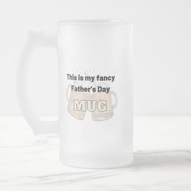 Taza De Cristal Esmerilado Mug de cerveza del Día del Padre (Izquierda)
