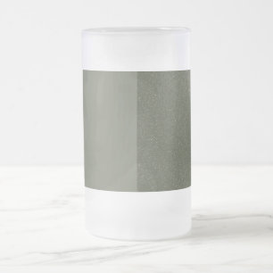 Taza De Cristal Esmerilado Mug de cerveza escarcha verde de Moss - Personaliz