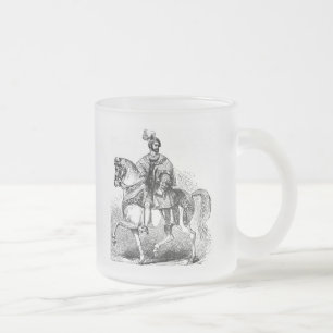 Taza De Cristal Esmerilado Mug de disfraces isabelinos