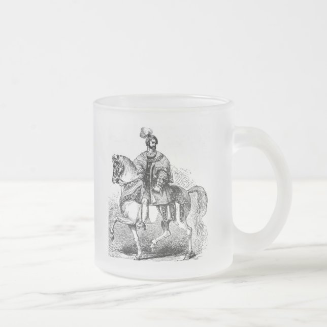 Taza De Cristal Esmerilado Mug de disfraces isabelinos (Derecha)