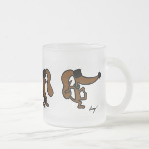 Taza De Cristal Esmerilado Mug de escarcha de bailes medianos