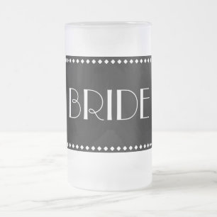 Taza De Cristal Esmerilado Mug de escarcha de novia