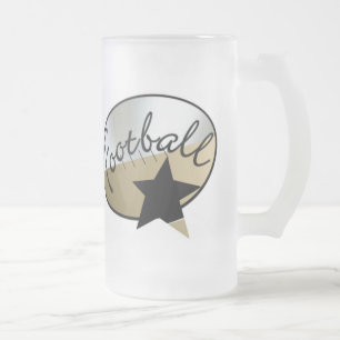 Taza De Cristal Esmerilado Mug de fútbol