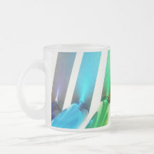 Mug de refracción de arcoiris colorida