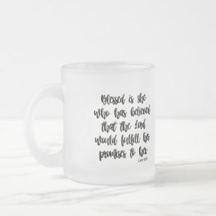 Taza De Cristal Esmerilado Mug de secuencias de comandos personalizado