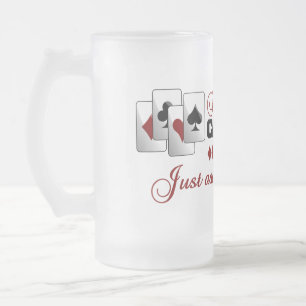 Taza De Cristal Esmerilado Mug de tiburón con tarjeta instantánea