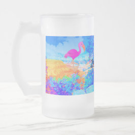 Taza De Cristal Esmerilado Mug de vidrio de arte flamenco personalizado para 