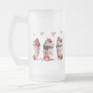 Taza De Cristal Esmerilado Mug De Vidrio Escarado De Lodo
