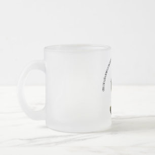 Taza De Cristal Esmerilado Mug de vidrio escarchado, 10 oz