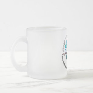 Taza De Cristal Esmerilado Mug de vidrio escarchado, 10 oz