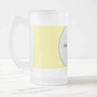 Taza De Cristal Esmerilado Mug de vidrio escarchado, 16 oz