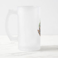 Mug de vidrio escarchado, 16 oz