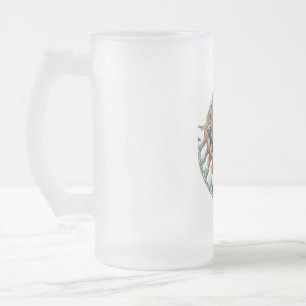 Taza De Cristal Esmerilado Mug de vidrio escarchado, 16 oz