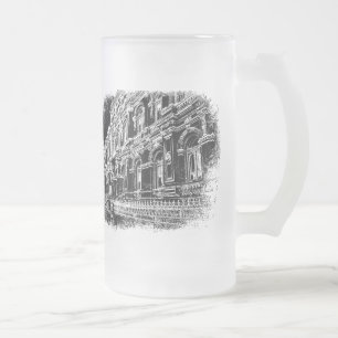 Taza De Cristal Esmerilado Mug de vidrio escarchado, 473 ml