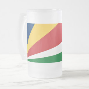 Taza De Cristal Esmerilado Mug de vidrio escarchado con diseño de colores de 