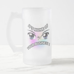 Taza De Cristal Esmerilado Mug de vidrio escarchado de 16 oz : Ninguno tuyo