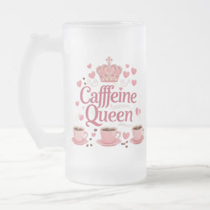 Taza De Cristal Esmerilado Mug de vidrio escarchado de 16 oz para amantes del