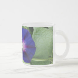 Taza De Cristal Esmerilado Mug de vidrio escarchado de color morado