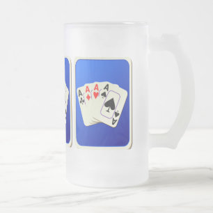Taza De Cristal Esmerilado Mug de vidrio escarchado de cuatro años
