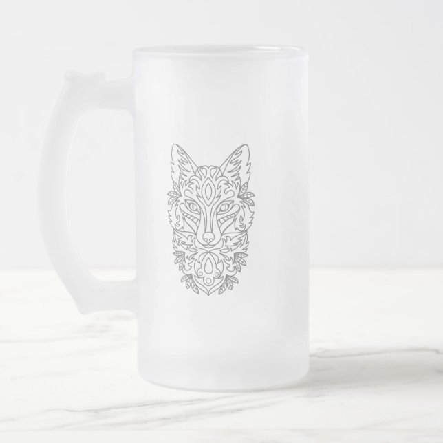 Taza De Cristal Esmerilado Mug de vidrio escarchado de Fox (Izquierda)