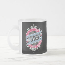 Taza De Cristal Esmerilado Mug de vidrio escarchado personalizado
