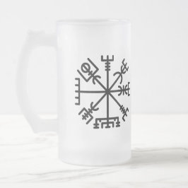 Taza De Cristal Esmerilado Mug de vidrio escarchado, Valhalla Oliver | Vegvis