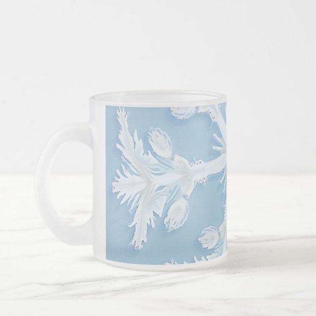 Taza De Cristal Esmerilado Mug de vidrio escarpado (Izquierda)