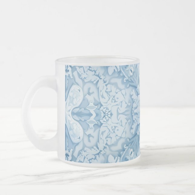 Taza De Cristal Esmerilado Mug de vidrio escarpado (Izquierda)