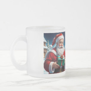 Taza De Cristal Esmerilado Mug de vidrio escarpado