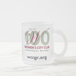 Taza De Cristal Esmerilado Mug de vidrio escarpado