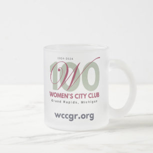 Taza De Cristal Esmerilado Mug de vidrio escarpado