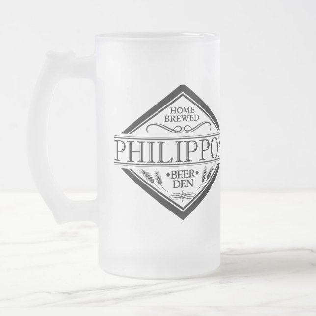 Taza De Cristal Esmerilado Mug. escarcha (Izquierda)