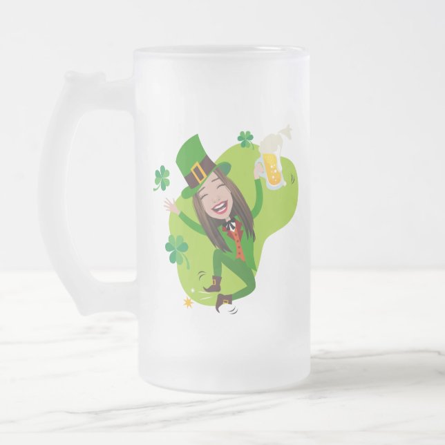 Taza De Cristal Esmerilado Mug. escarcha (Izquierda)