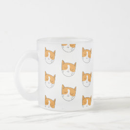 Taza De Cristal Esmerilado Mug escarcha de gato espantoso