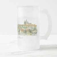 Mug escarcha escarcha en el castillo de Praga