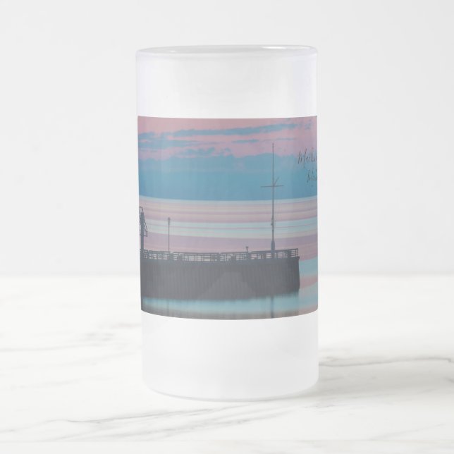 Taza De Cristal Esmerilado Mug escarcha esmerilada de la mañana (Centro)